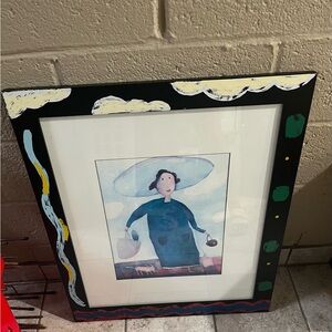 Large Framed RONI SHEPHERD Print “Woman With A Checkered Past”